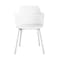 Cosco CosmoLiving by Cosmopolitan, Camelo Collection, Indoor/Outdoor Dining Chair, White 2PK 87212WHT2E - alternate 6